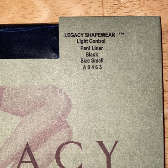 Legacy Shapewear Pant Liner Light Control Black Size Small - Picture 3 of 4